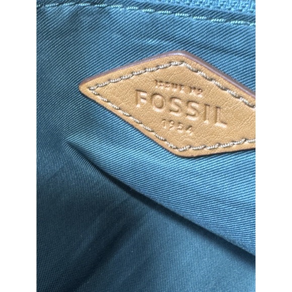 Fossil Women's Rachel Vibrant Tropical Leaf Print Coated Canvas Tote Handbag - Picture 9 of 11